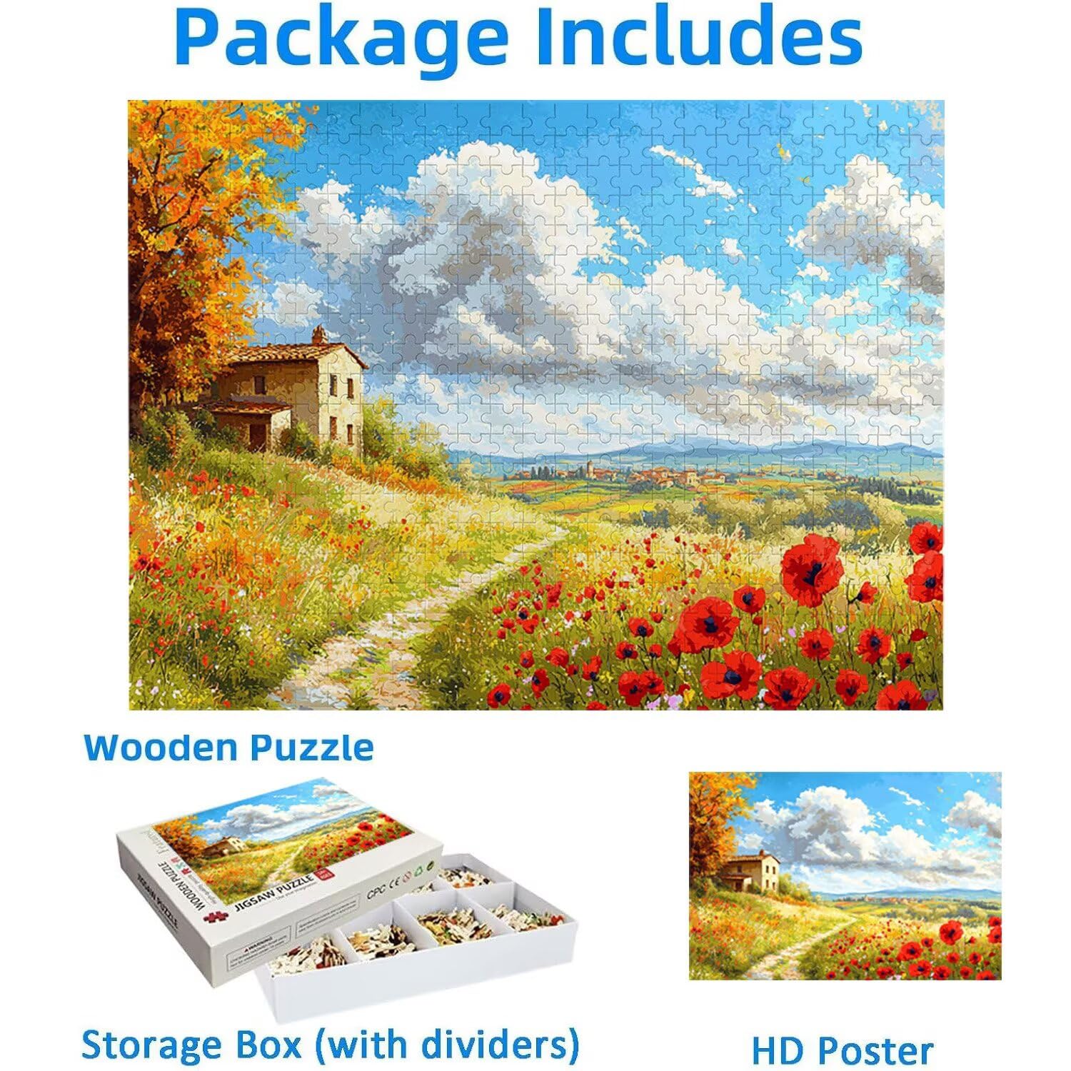 1000 sztuk puzzli, domek z widokiem 1000 sztuk puzzli dla dorosłych, prezent rocznicowy, prezent świąteczny, dekoracja domu, zapobieganie degeneracji mózgu u osób starszych v-880
