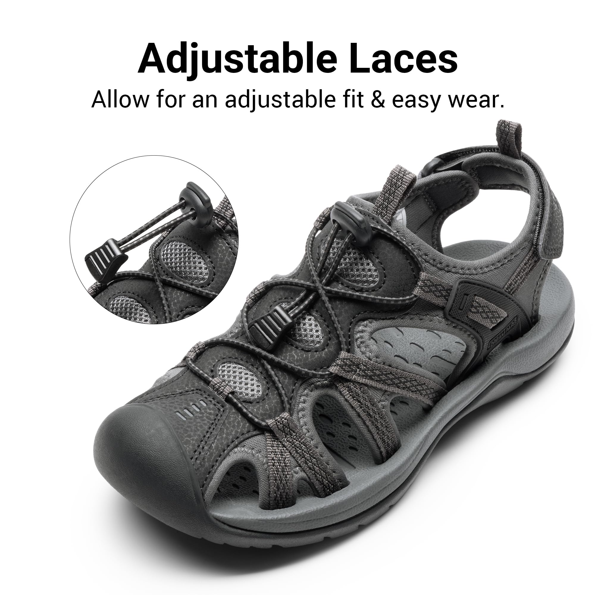 DREAM PAIRS Sandali Estivi da Donna Sportivi Sandali da Trekking Scarpe da Spiaggia Antiscivolo con Soletta in EVA