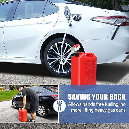 Miniatura 8 de Bomba de transferencia de combustible con sensor de parada automática de protección contra fugas (3.2 GPM), bomba de transferencia portátil USB tipo