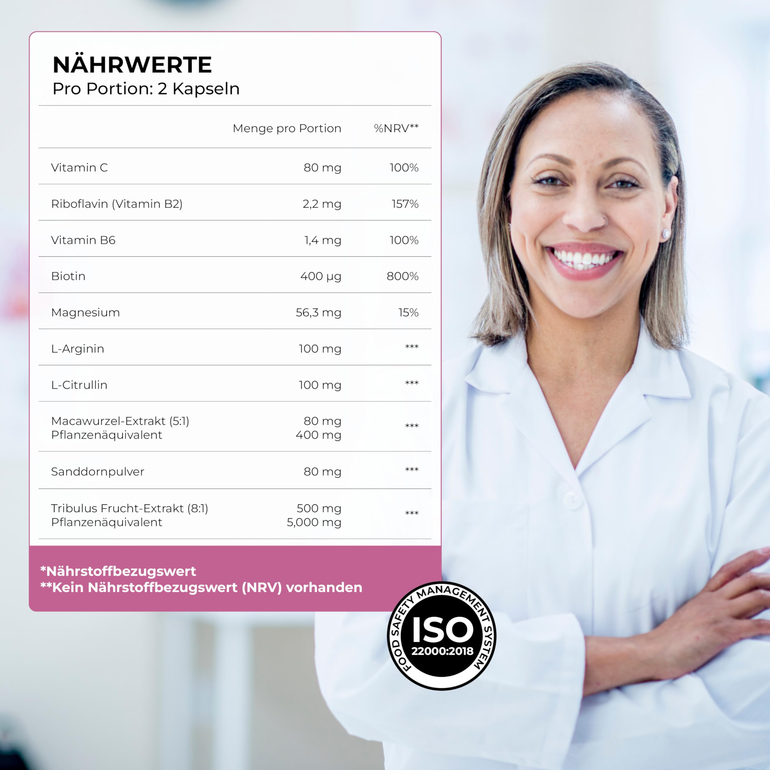 Health & Her Intimität+ Libido Booster für Frauen - Wechseljahre Kapseln - Enthält Maca-Wurzel und Tribulus - 1 Monatsvorrat - 60 vegane Tabletten