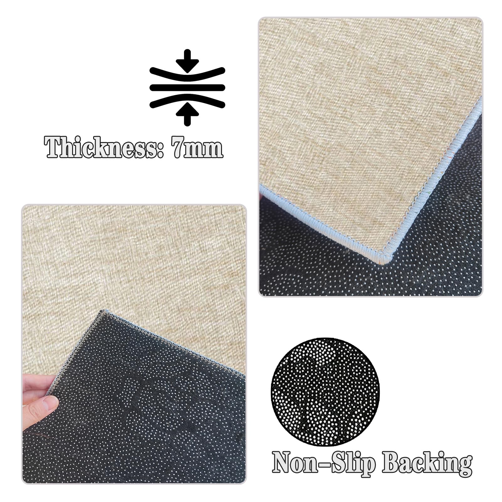 Teppich Läufer Flur 50 x 350 cm Küchenläufer rutschfest Waschbarer Teppich im Eingangsbereich Outdoor Teppich Teppiche für Bettvorleger Matte Schlafzimmer