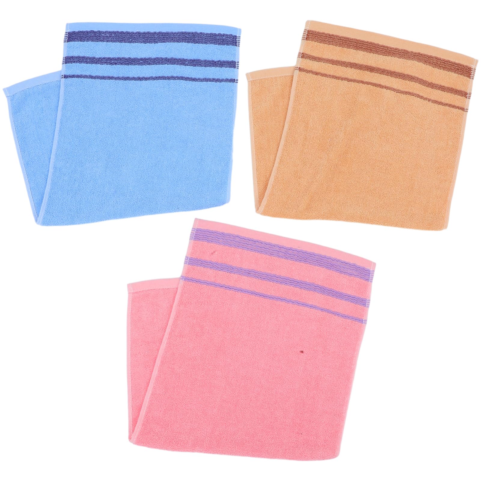 Serviette coton anti irritation visage lot de 3 pièces douces pour peau sensible