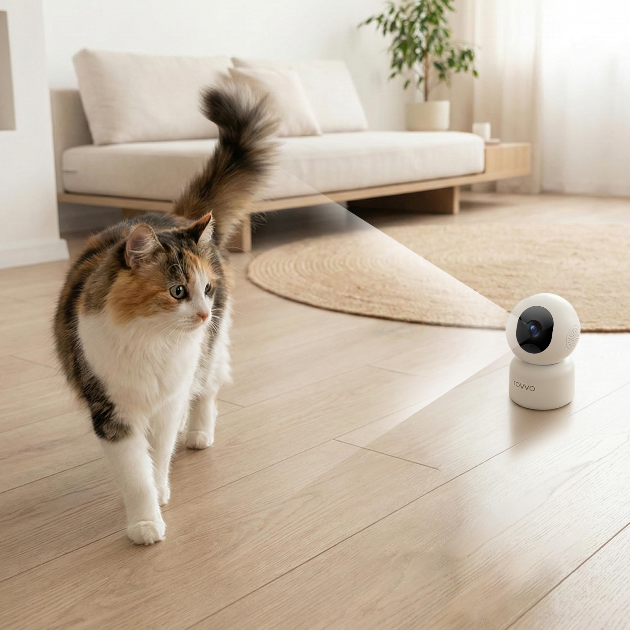 Pet Vision 360 – Smart Indoor Pet Camera with Pan & Tilt View, 1080p HD, Auto Motion Tracking, Two-Way Audio, Night Vision & App Control. - image 7