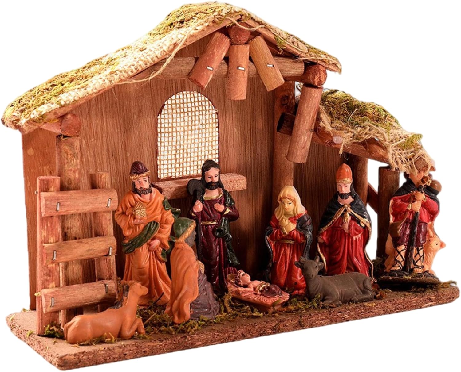 Christmas Nativity Set Religious Nativity Scene & Figures for Christmas Indoor Tabletop Decorations, Home Decors