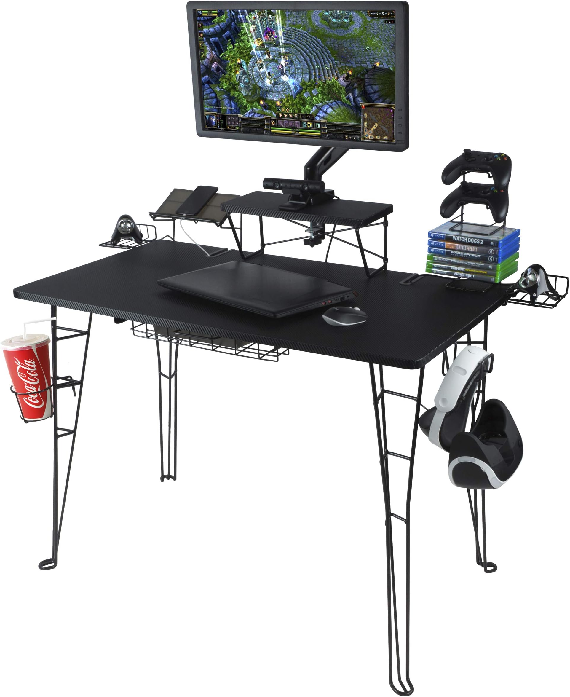 Atlantic Gaming Desk, Black