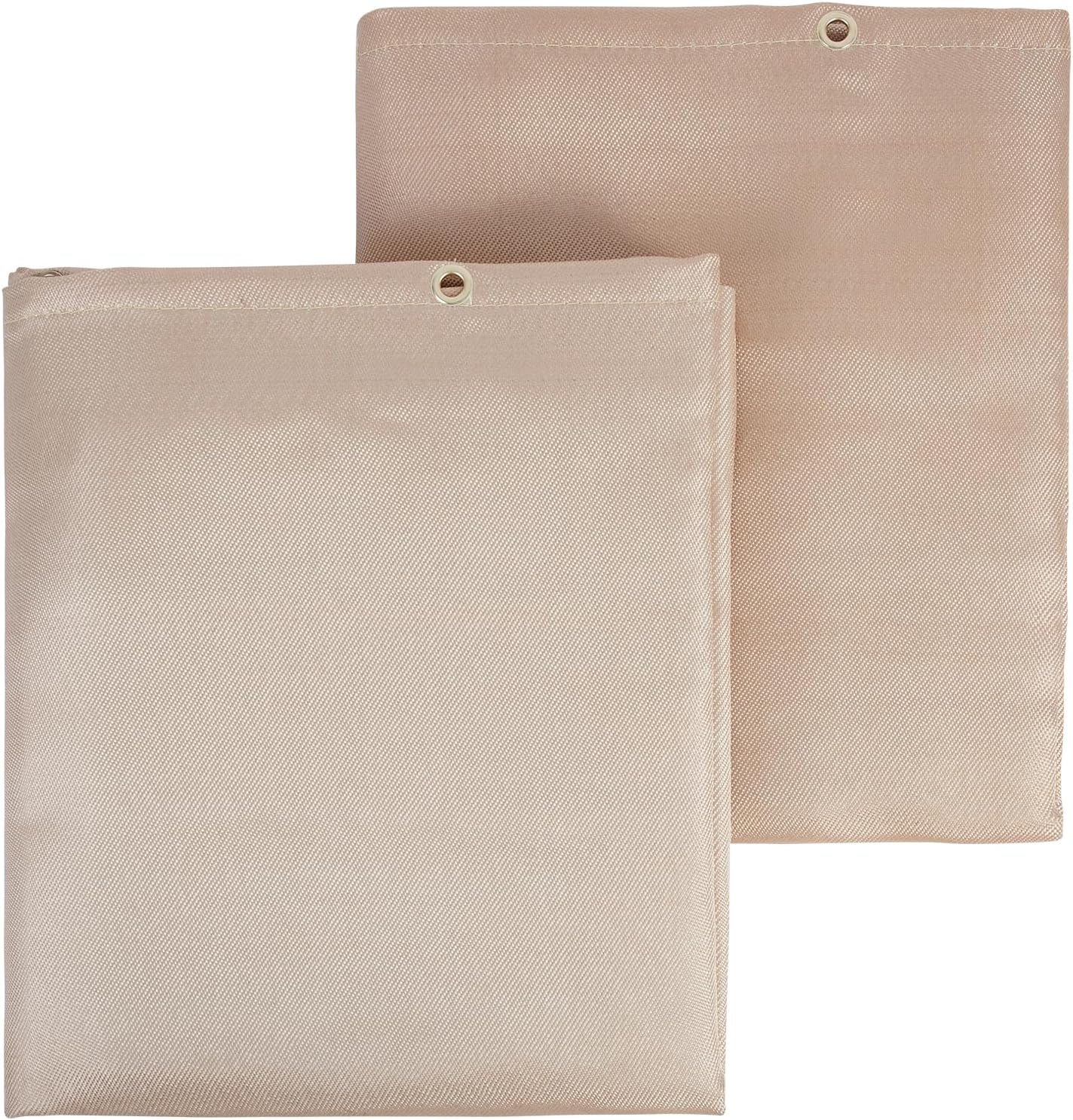 vevor welding blanket 2 packs, 4ft x 6ft heat treated welding blanket, up to 998°f heat resistant blanket set, heavy-duty fiberglass flame retardant insulation welding mat cover with metal grommets 4ft x 6ft & 2 pack