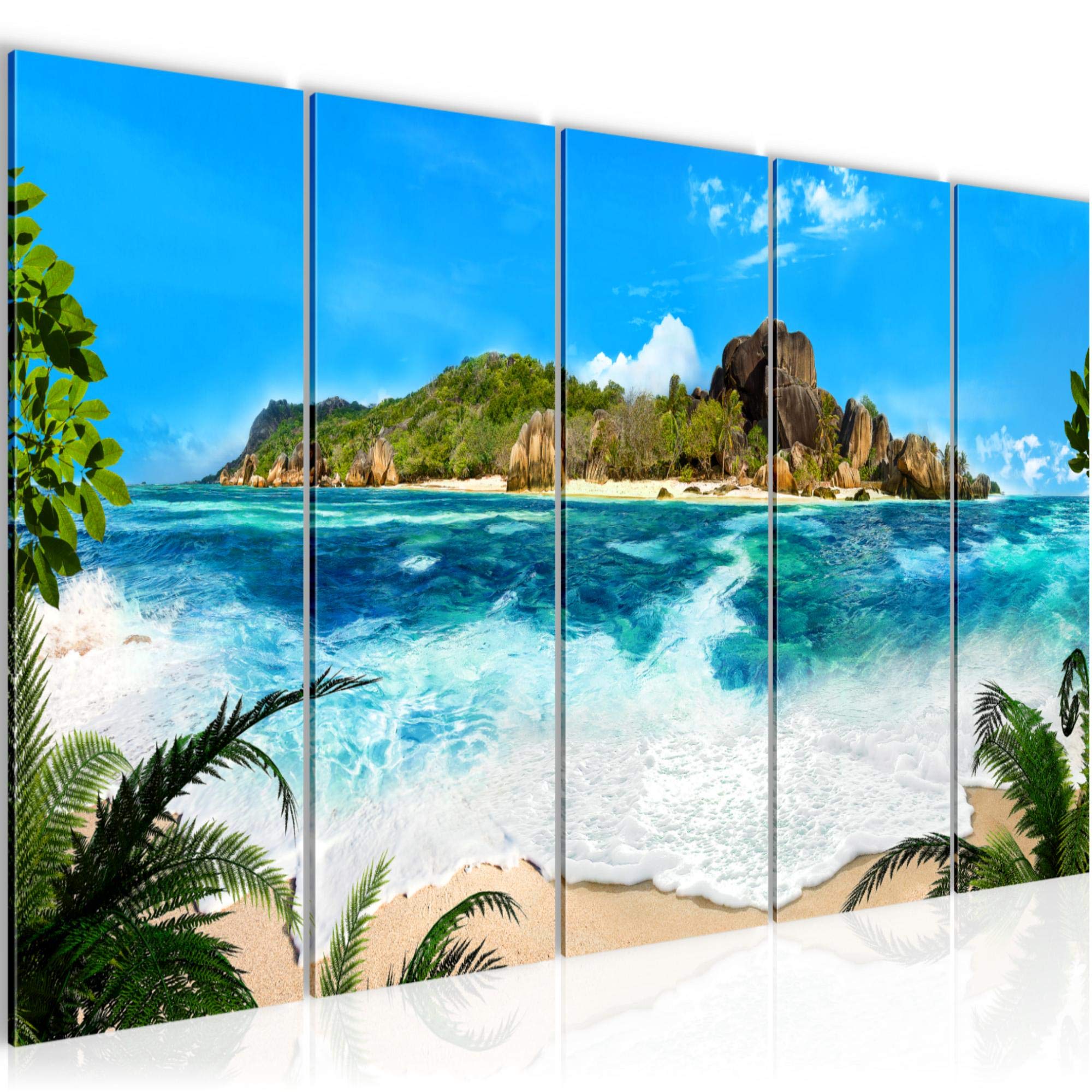 Schilderij Strand Zee Kunstafdruk Fleece Canvas Muur Decoratie Huiskamer Slaapkamer 609756a
