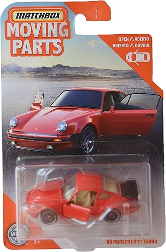 Matchbox '80 Porsche 911 Turbo, [rojo] Serie de piezas móviles