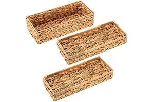 Umigy 3 Piece Wicker Baskets: The Perfect Bathroom Storage Solution