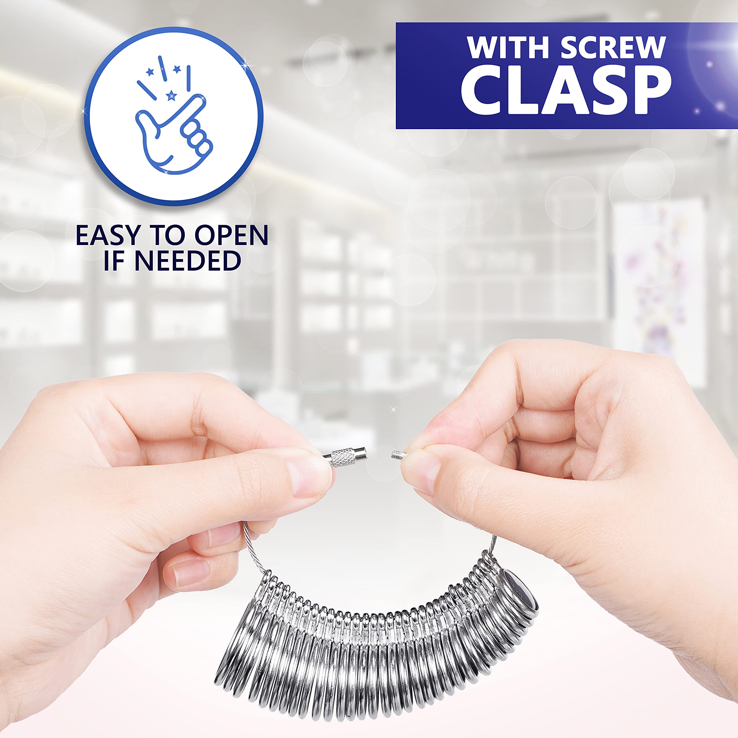 Buy Ring Sizer Gauge Set Includes Invisible Fitter and Adjuster