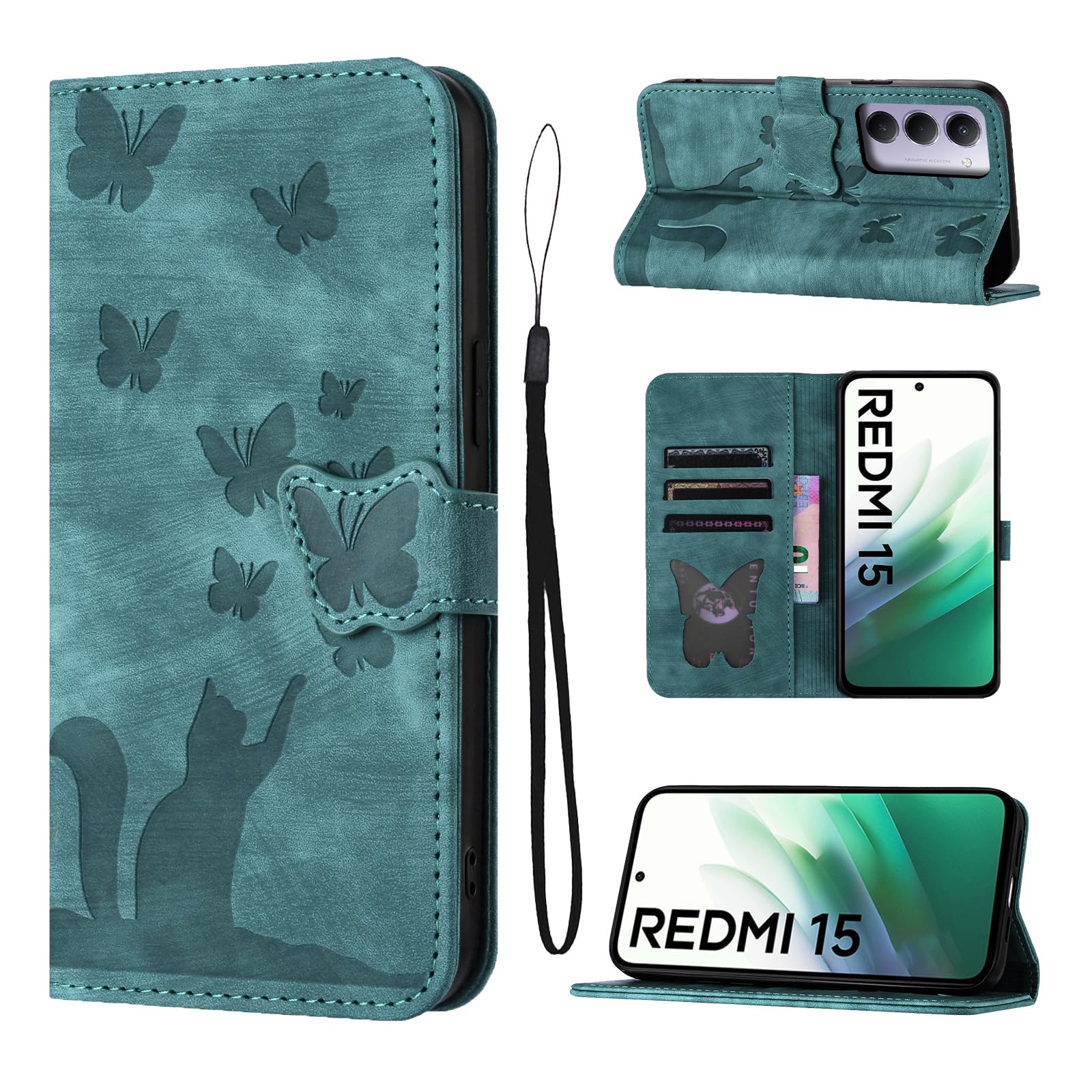 Cover Custodia Honor X7 Magnetica Nera con Supporto Auto