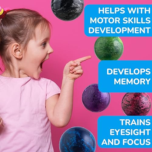 Miniatura 3 de Entervending Bolas hinchables grandes de 1.772 in, 12 unidades, estilo bolos, goma, color verde