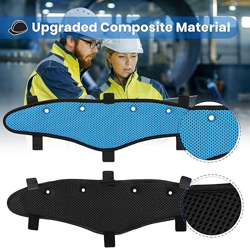 Miniatura 3 de 9 unidades de bandas de sudor para casco duro, lavables, reutilizables, almohadillas de aire, accesorios para casco duro