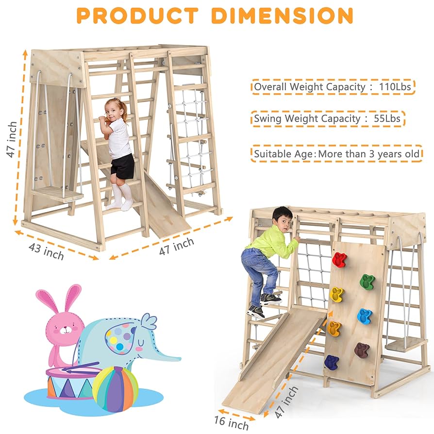 知育玩具 klim Amazon.com: Indoor Jungle Gym, Toddler Climbing Toys Indoor