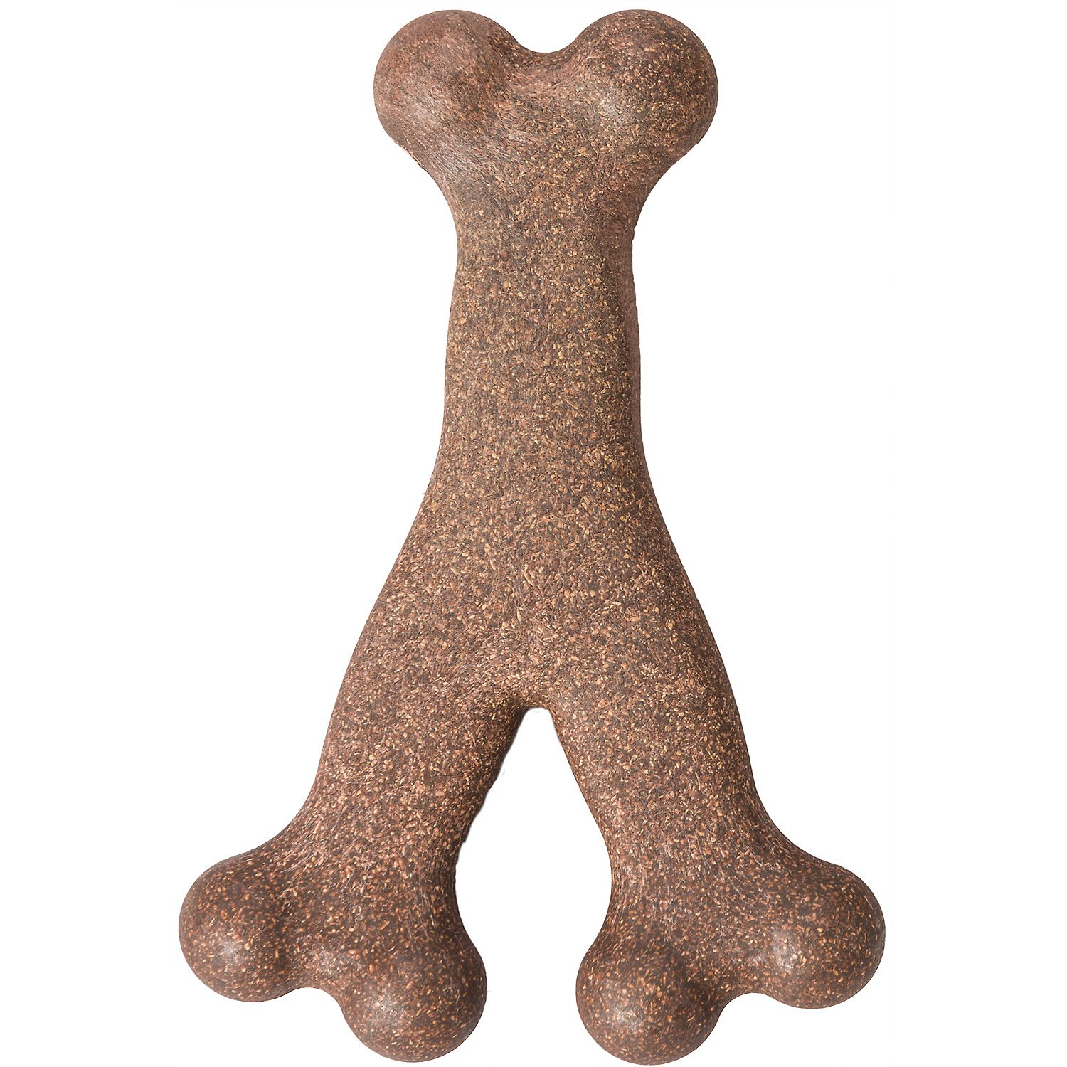 SPOTBam-Bones Wishbone - Made with Strong Bamboo Fiber, Durable Long Lasting Dog Chew for Light to Moderate Chewers, Great Toy for Adult Dogs & Teething Puppies Under 30lbs, 5.25in, Bacon Flavor