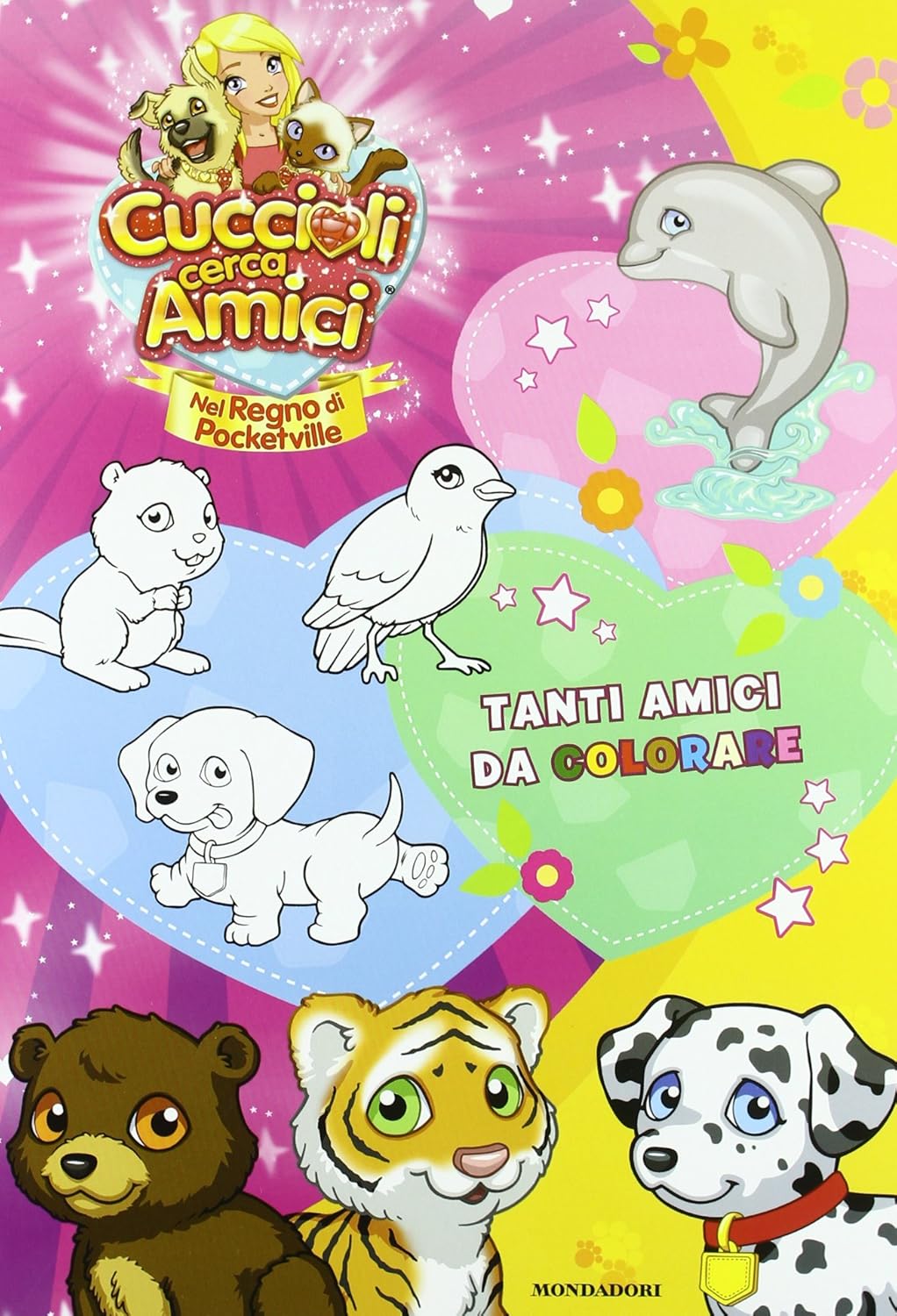 Cuccioli cerca amici. Nel regno di Pocketville. Il libro da colorare