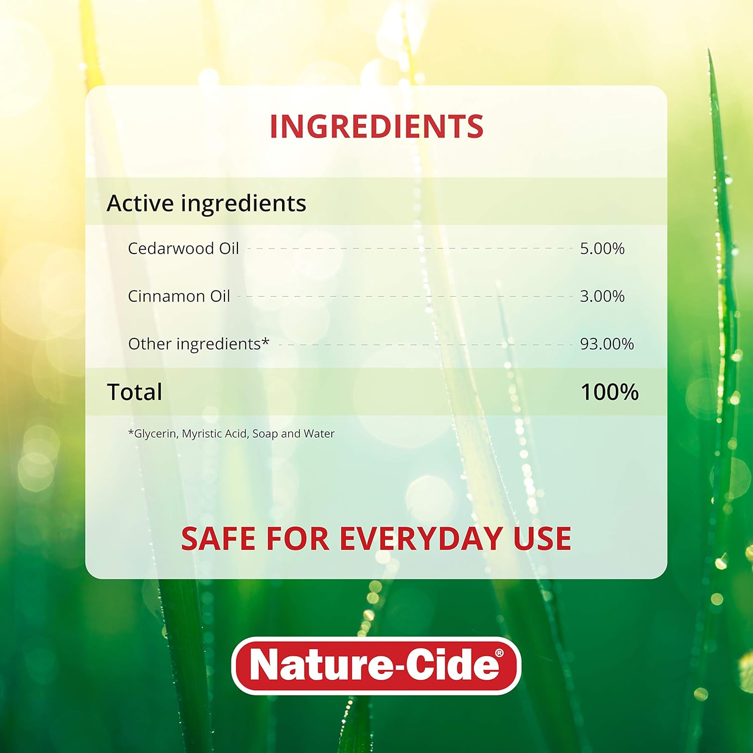 Nature-Cide Outdoor. Insecticide and Repellent. All Natural Pest Repellent, Roach, Spider, Mosquito and Ant Spray to Keep Your Home Safe. No Strong Odor. 32 oz - Image 2