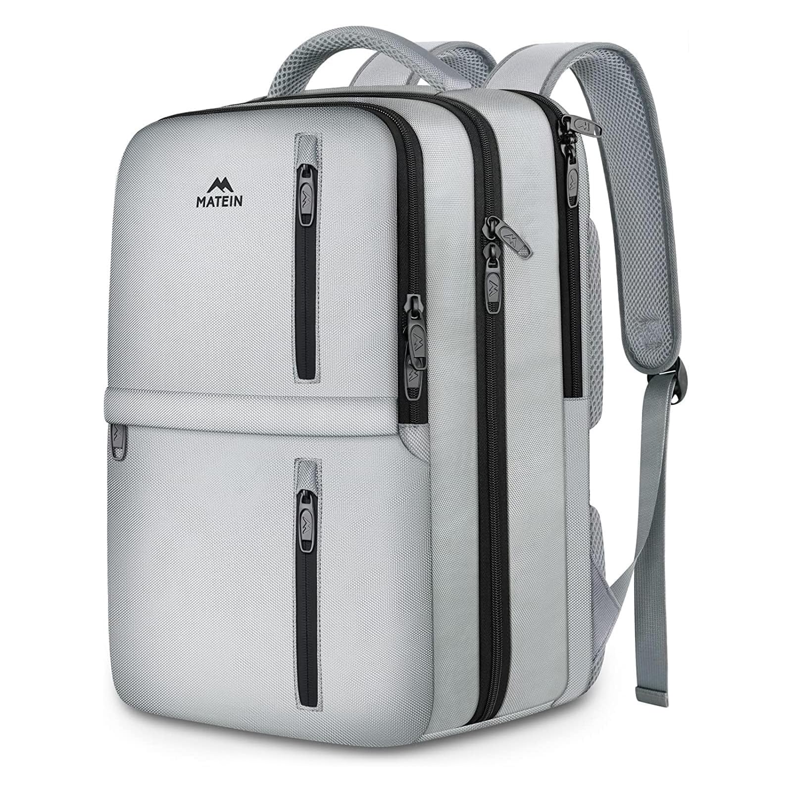 MATEIN Travel Backpack for Women & Men, Airline Approved Carry on Backpack for Airplanes with Shoe Compartment, Large Personal Item Travel Bag fits 17