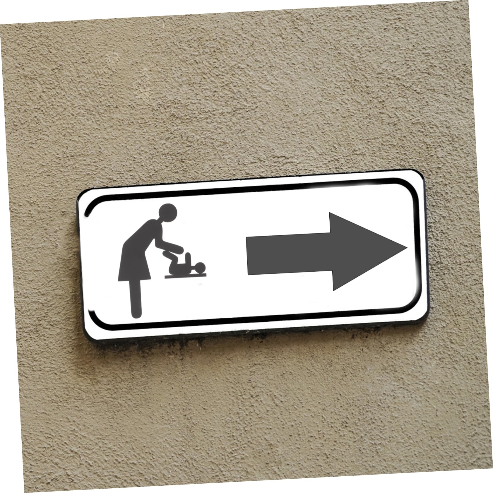 Toddmomy 4piezas Cartel De Señalización De Baño Para Bebés Inoxidable Identificación Clara Para Aseos Accesorio Para Hogares Hoteles y Comercios