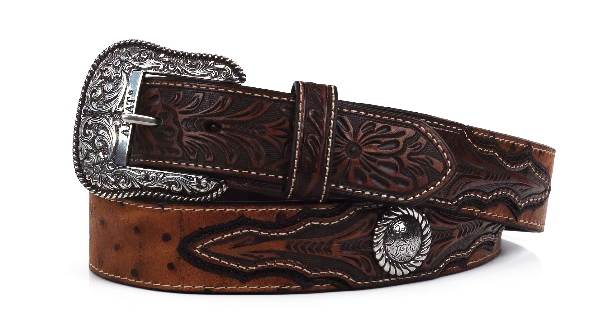 Ariat Belts Mens Western Belts With Conchos Ariat Men's Aztec
