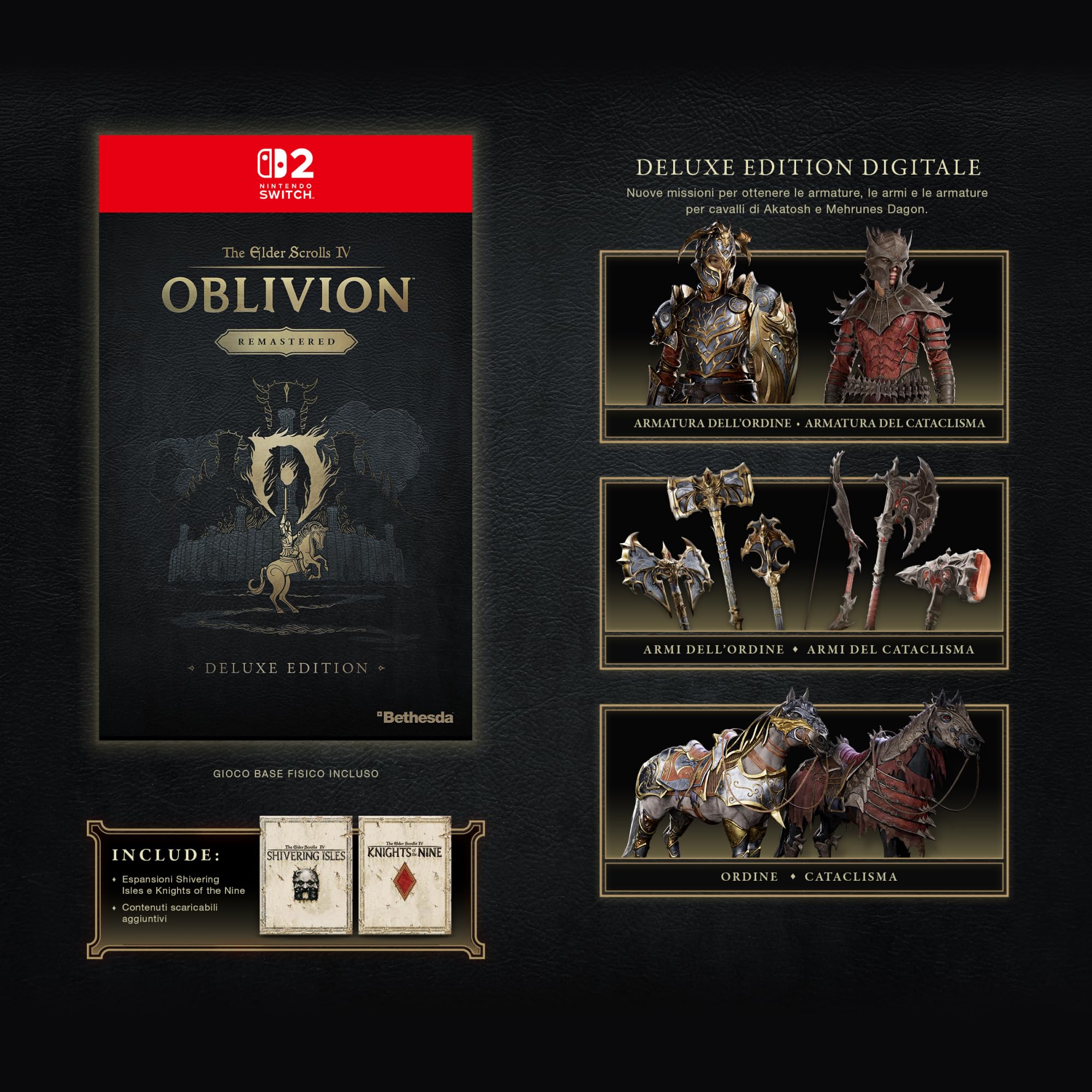 The Elder Scrolls IV: Oblivion™ Remastered – Physical Deluxe Edition – Nintendo Switch 2