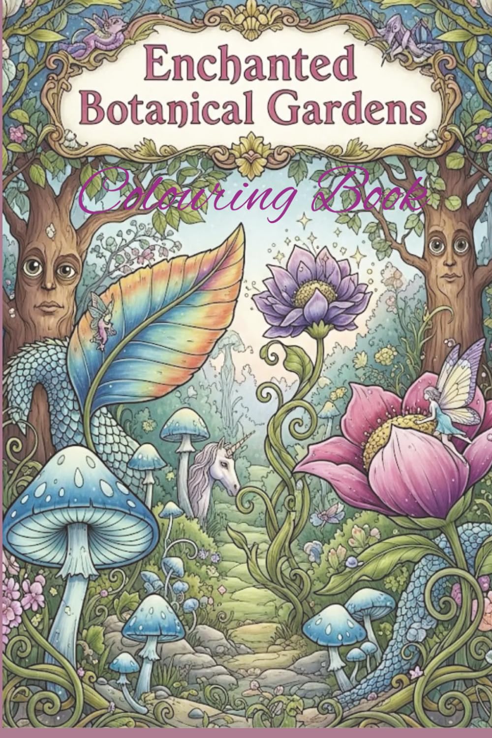 "Enchanted Botanical Gardens" colouring book