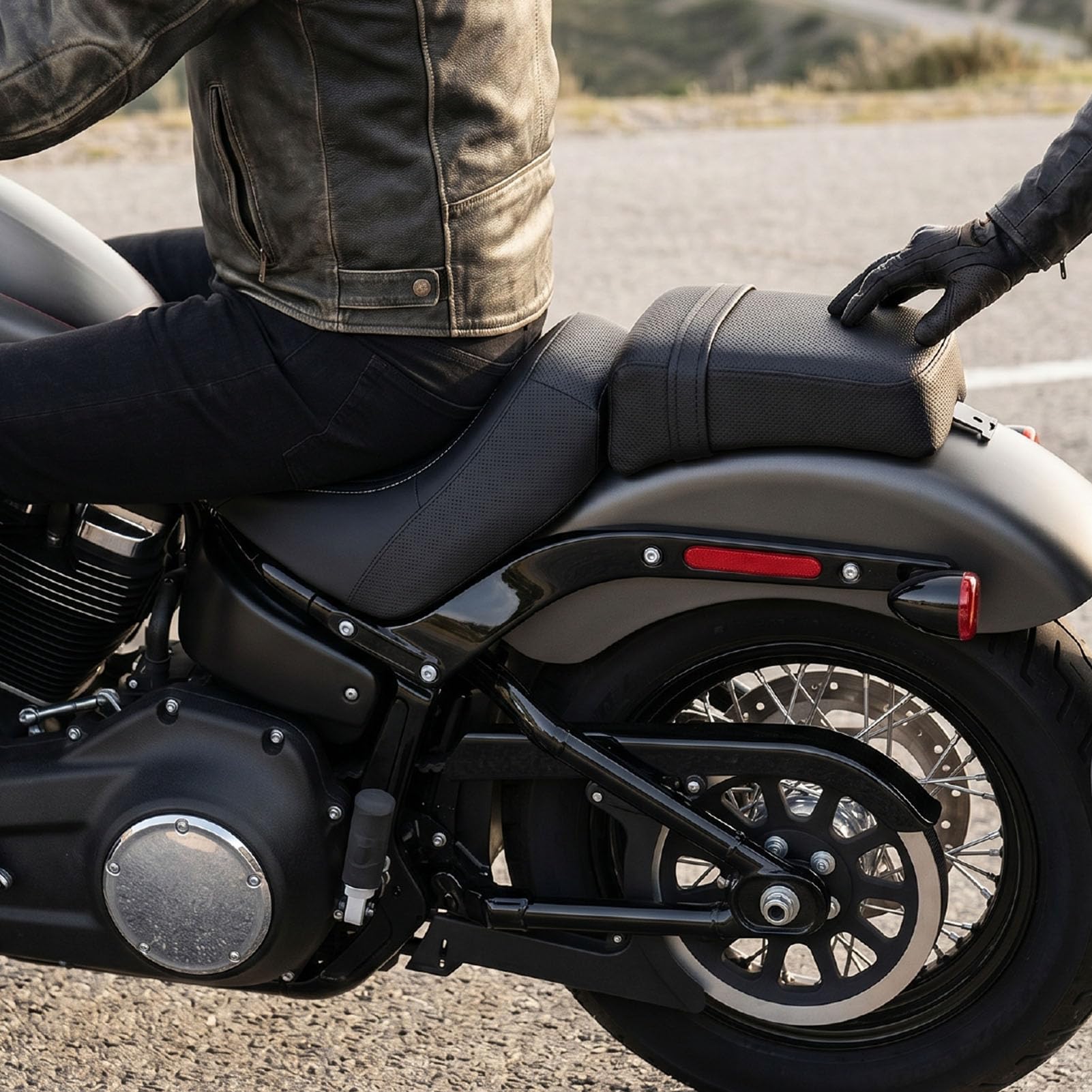 Jednoosobowe Siedzenie Motocyklowe do Nightster RH975, Pikowana