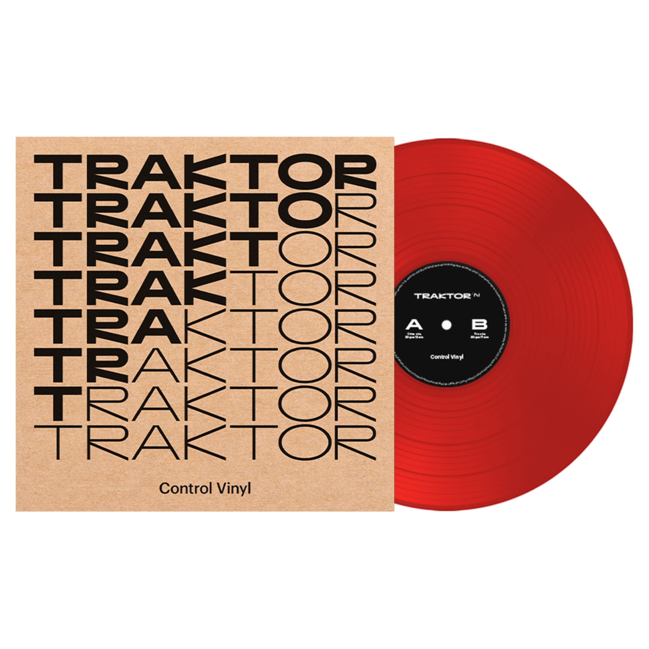 Native Instruments TRAKTOR Control Vinyl MK2 2024 Edition, red - DJ Control