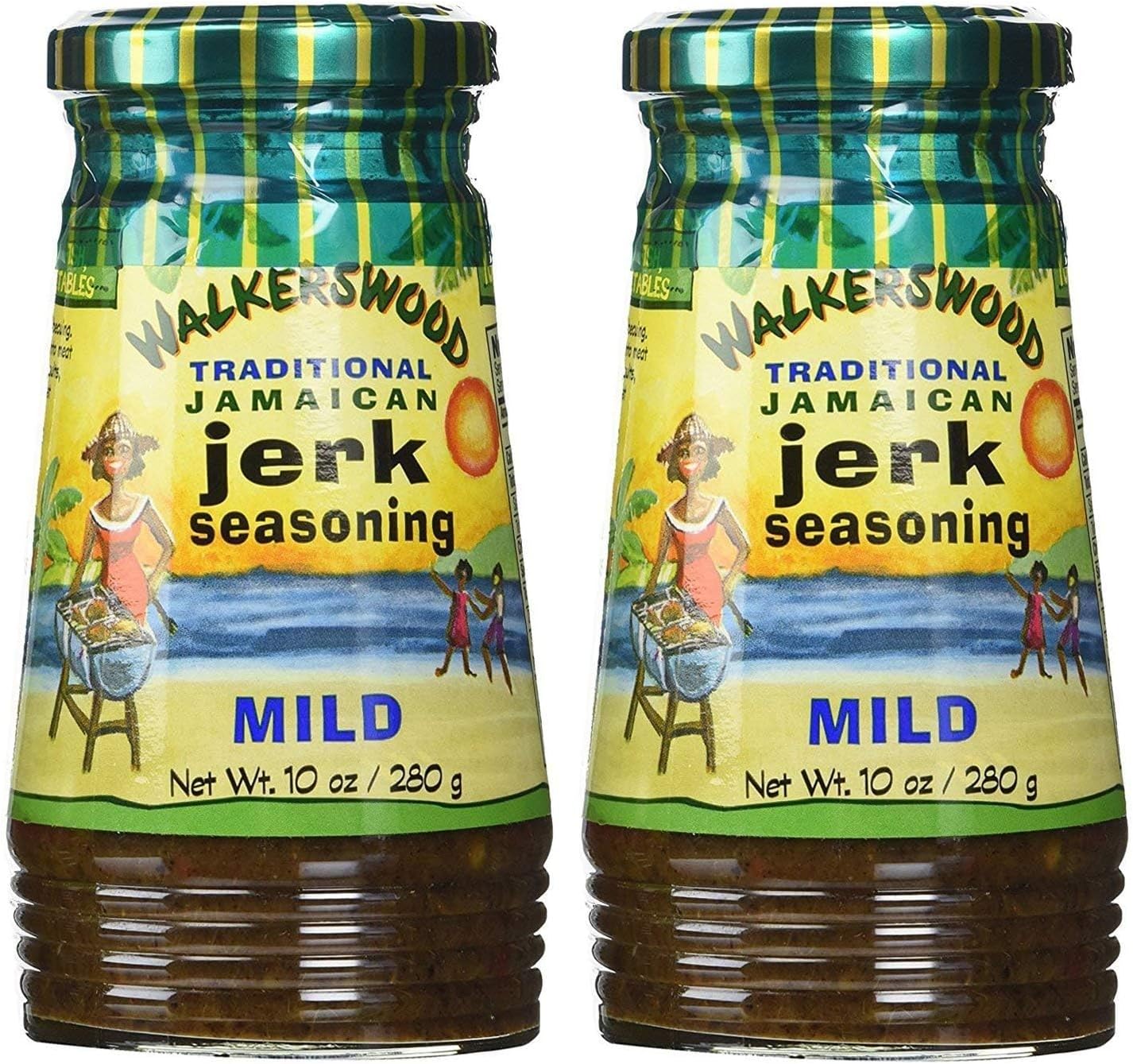 Walkerswood Jamaican Mild Jerk Seasoning 10oz Pack of 2
