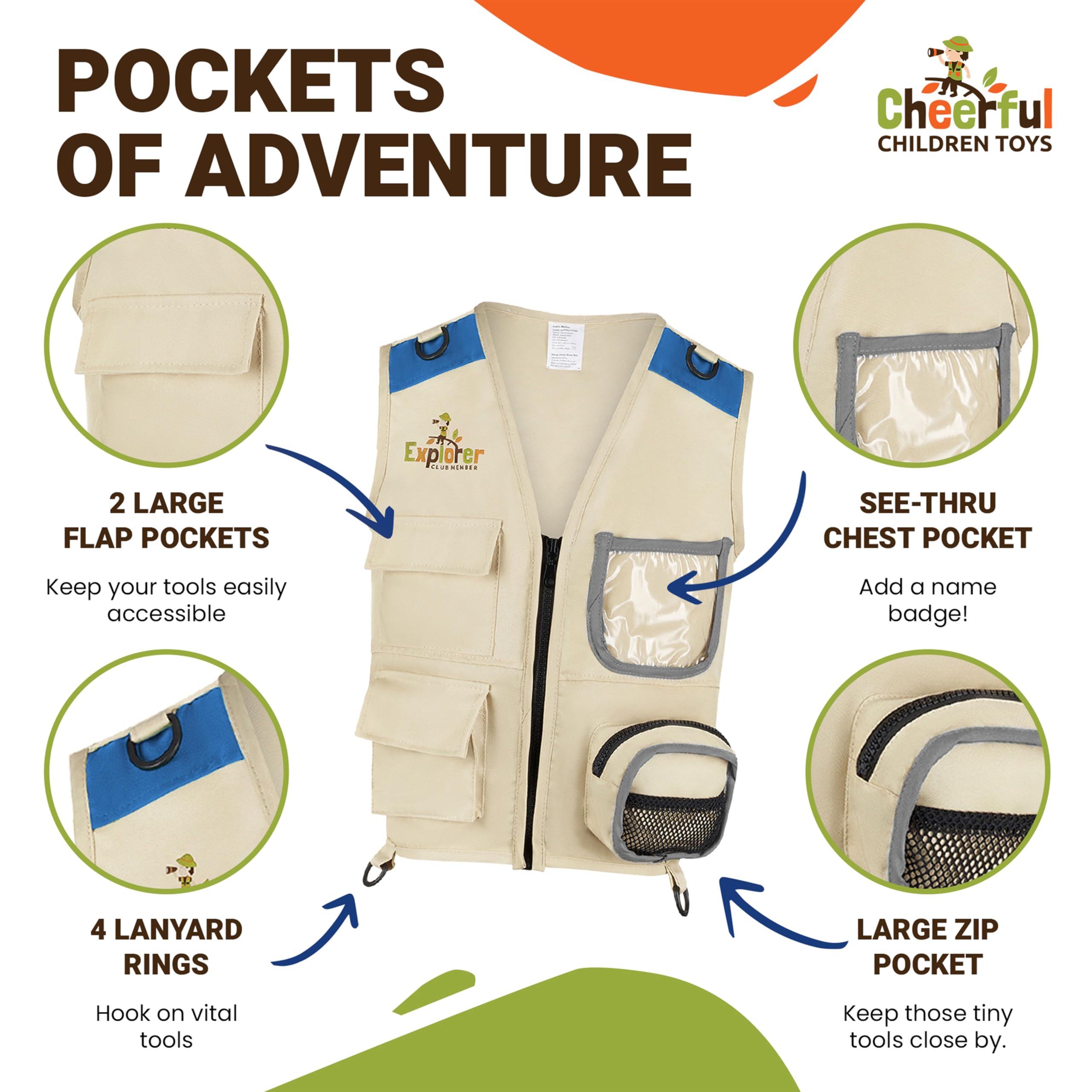 Premium Kids Explorer Kit with Extra Sturdy Accessories for 3-7 Year Old - Image 4
