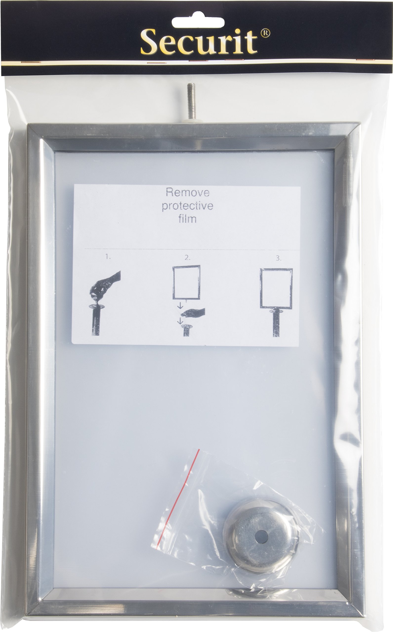 Porta Poster Securit Per Barriera Classic - A4 Doppia Faccia, Acciaio Inox Dorato, Per Bar E Ristoranti - Foto 10