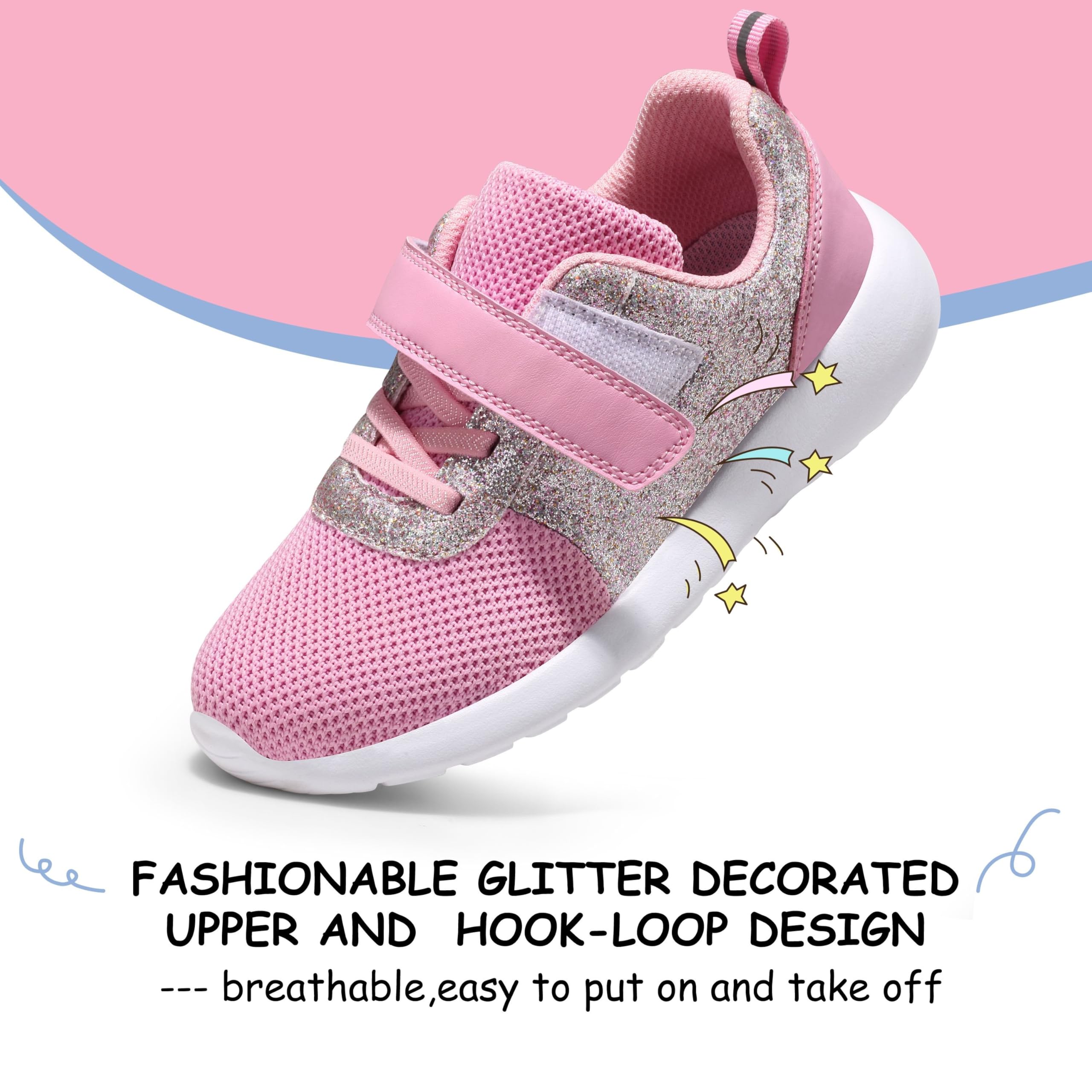 Harvest Land Zapatillas Niñas Deporte Transpirables Corre Ligero Antideslizante Tenis