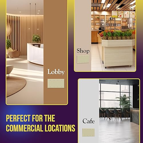 Miniatura 6 de Enerlites Blank Device Cover - Placa de pared, acabado brillante, tamaño 4 bandas, 4.50 x 8.19 pulgadas, policarbonato termoplástico irrompible,