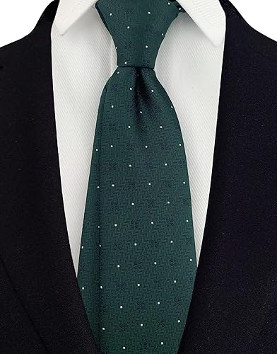 Vista 58 de Secdtie Corbata clásica de seda tejida jacquard a rayas para hombre Gris Negro