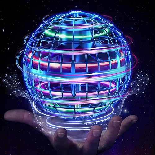 Juguetes de bola de orbe volador mejorados, juguete de mosca voladora, globo cósmico, boomerang mágico, spinner, drone de mano, órbita, juguetes