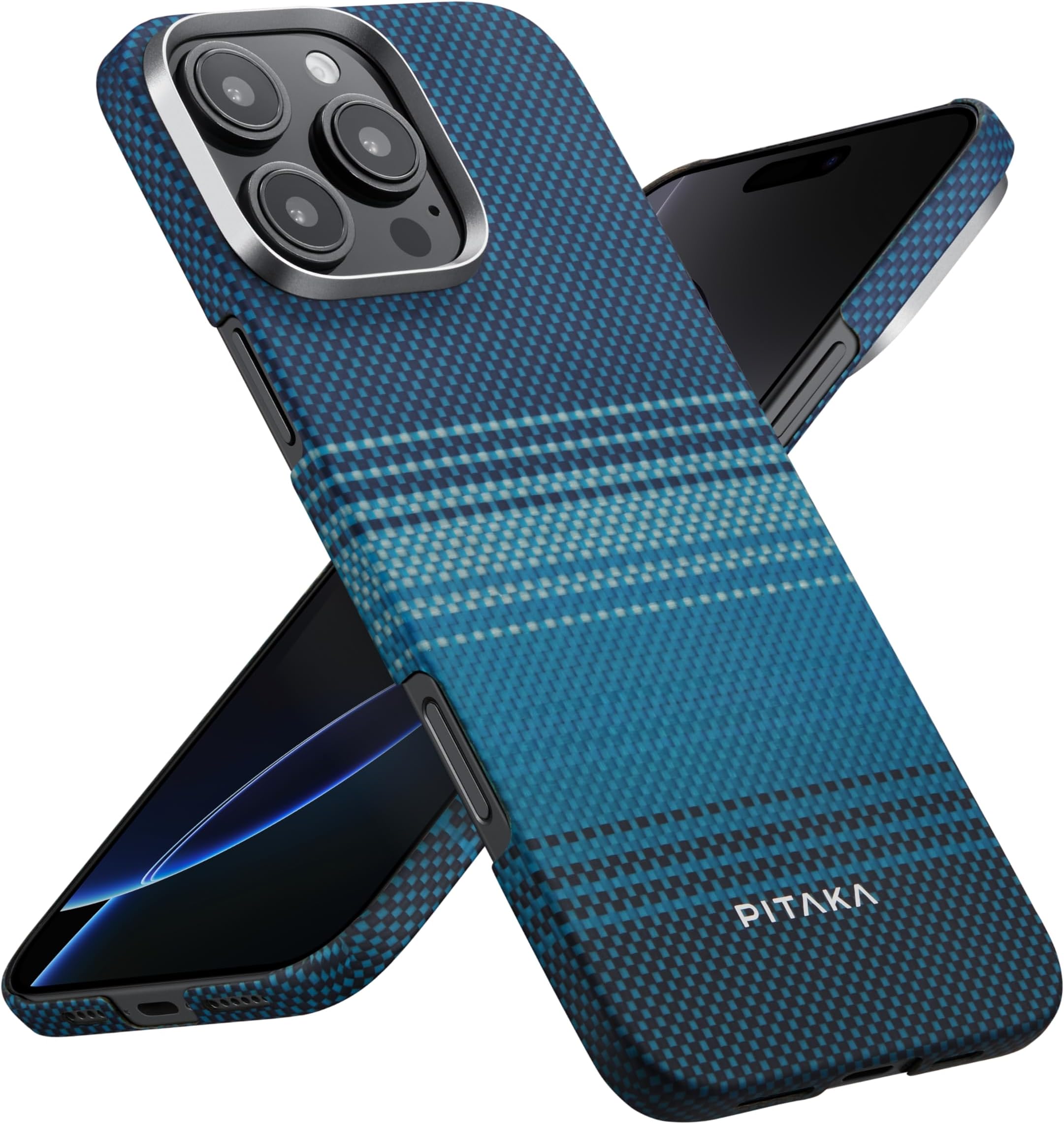 for iPhone 16 Pro Max Case Compatible with MagSafe, Thin & Light Case iPhone 16 Pro Max with a Caseless Feel, 1500D Aramid Fiber Woven [Tactile Woven-Moonrise]