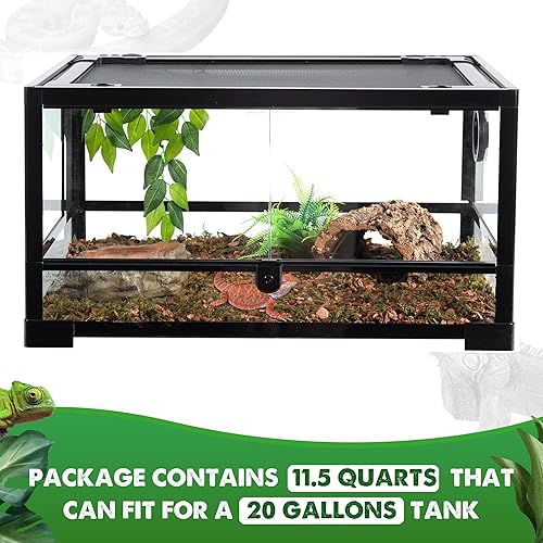 Miniatura 5 de Duspro Reptile Bedding Forest Moss Mix Pine Bark, Sustrato para tanque de reptiles, Ropa de cama de piso para reptiles, Ropa de cama de tortuga