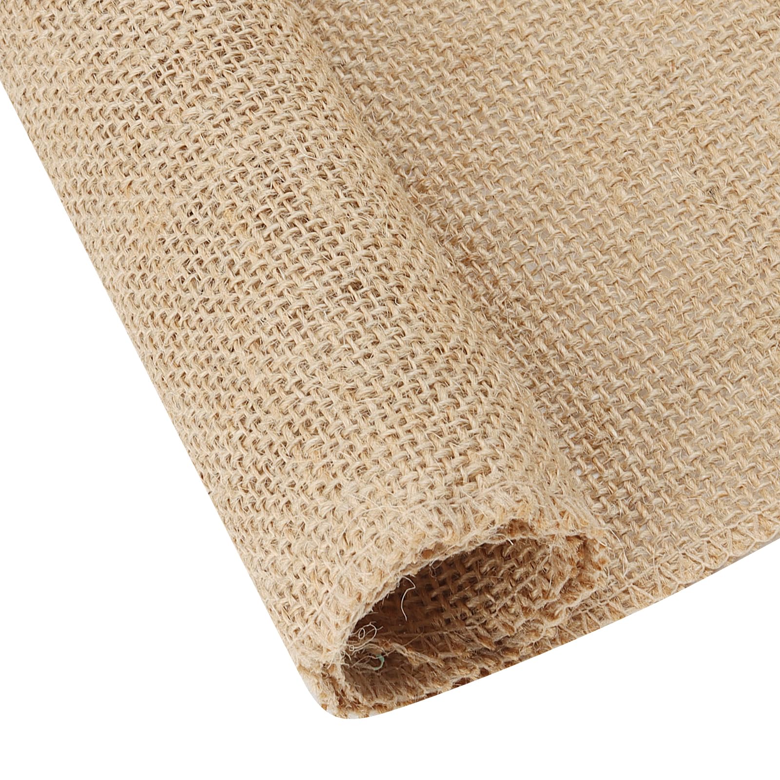 SENJEOK 12 Inch x 65 Feet Natural Jute Burlap Fabric Roll, 21 Yards, Gardening Burlap Table Runner Roll for Home - Image 3