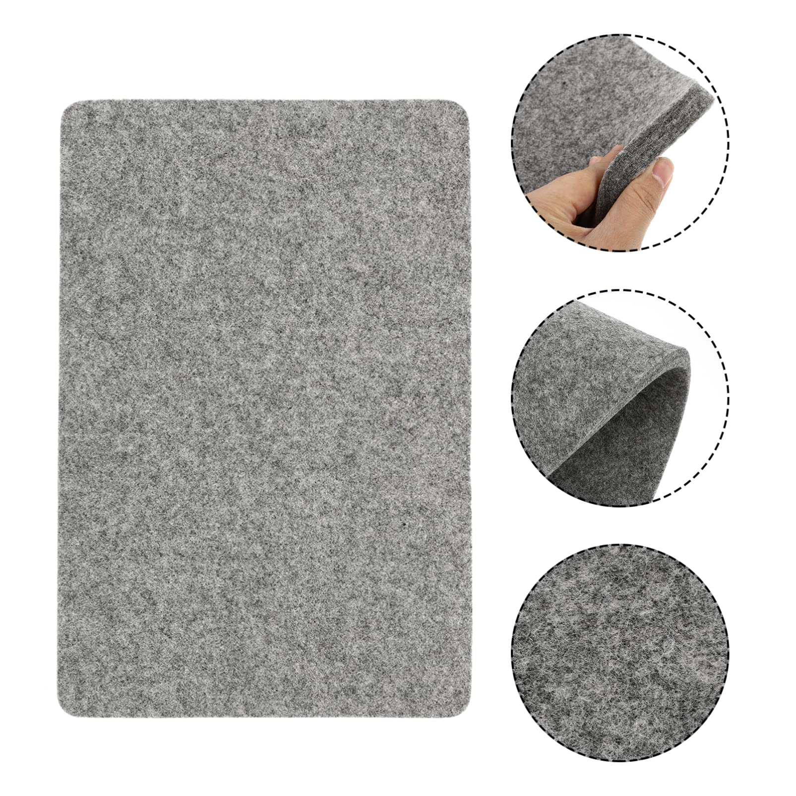 Wollfilz Bügelmatte 12x18 Zoll, Hitzebeständige Unterlage für Nähen | Leicht Tragbar und Platzsparend, zum Quilten und Bügeln, Wollfilz, 12x18 Zoll