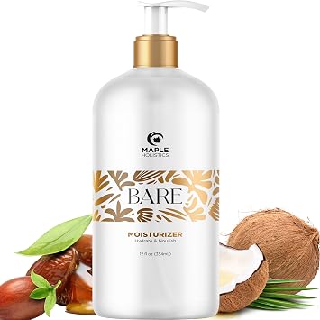 Bare After Shave Lotion for Women - Deep Hydration Wet Skin Moisturizer in Shower Lotion for Silky Smooth Skin with Shea Butter Jojoba Oil & Aloe Vera - In Shower Body Lotion Aftershave for Women