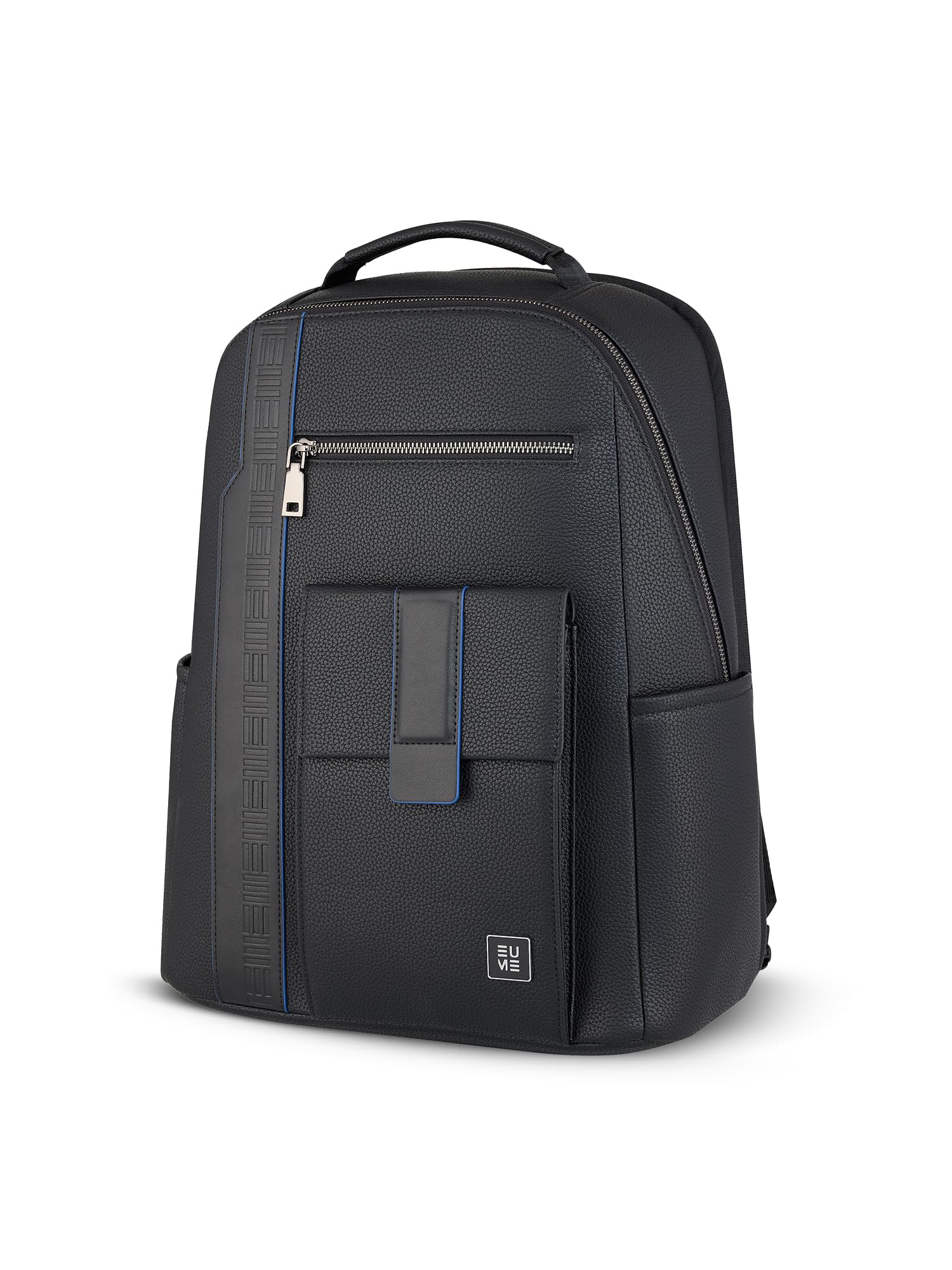 Nexa Backpack Bag For Man, Charcoal Black | 2 Large Compartment office Laptop Backpack | Fits Up to 15.6" Laptop | Vegan Leather | Travel Bag | Laptop Backpack For Men and Women-image-8