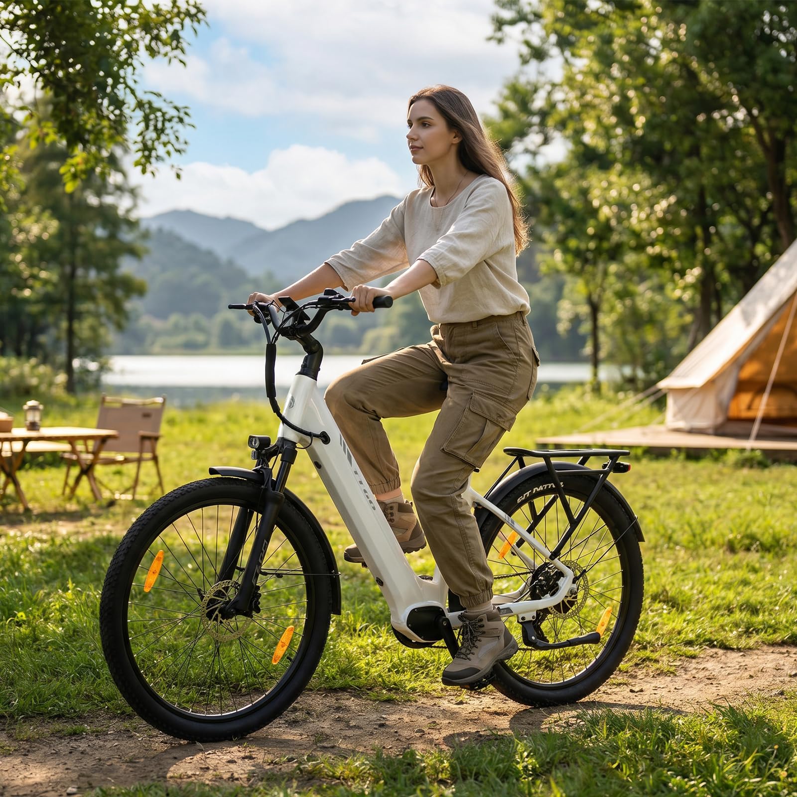 ttgo E Bike Z3 Vélo électrique 27,5" en alliage d'aluminium avec moteur arrière 250 W 70 NM Batterie 48 V 15 Ah 7 vitesses jusqu'à 120 km Écran LCD Vélo électrique pour homme et femme
