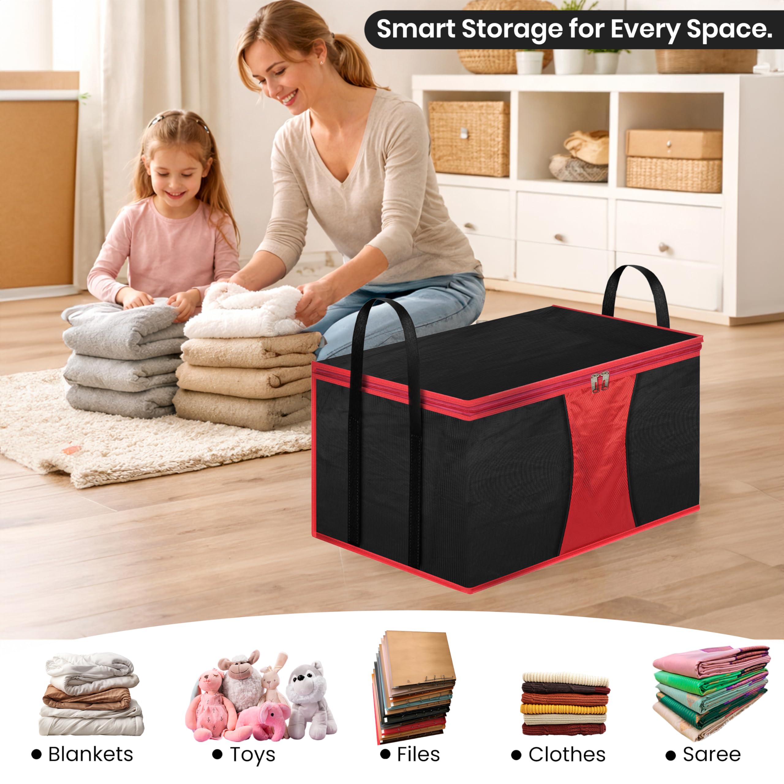 Storite Jumbo Super-Size Nylon 110 L Moisture Proof Heavy Duty Storage Bag 3