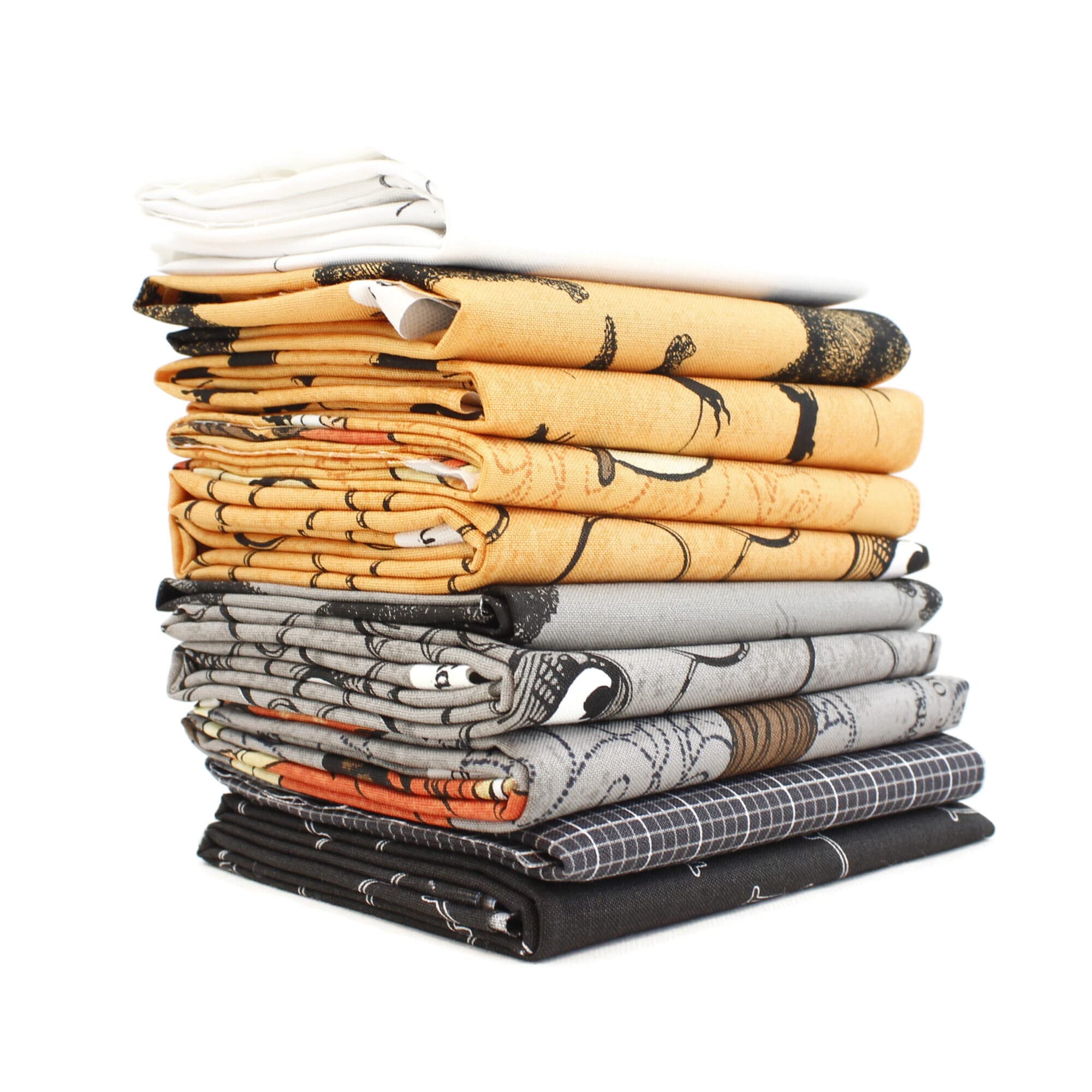 Southern FabricHalloween Fat Quarter Bundle (10 pcs) by Mixed Designers for