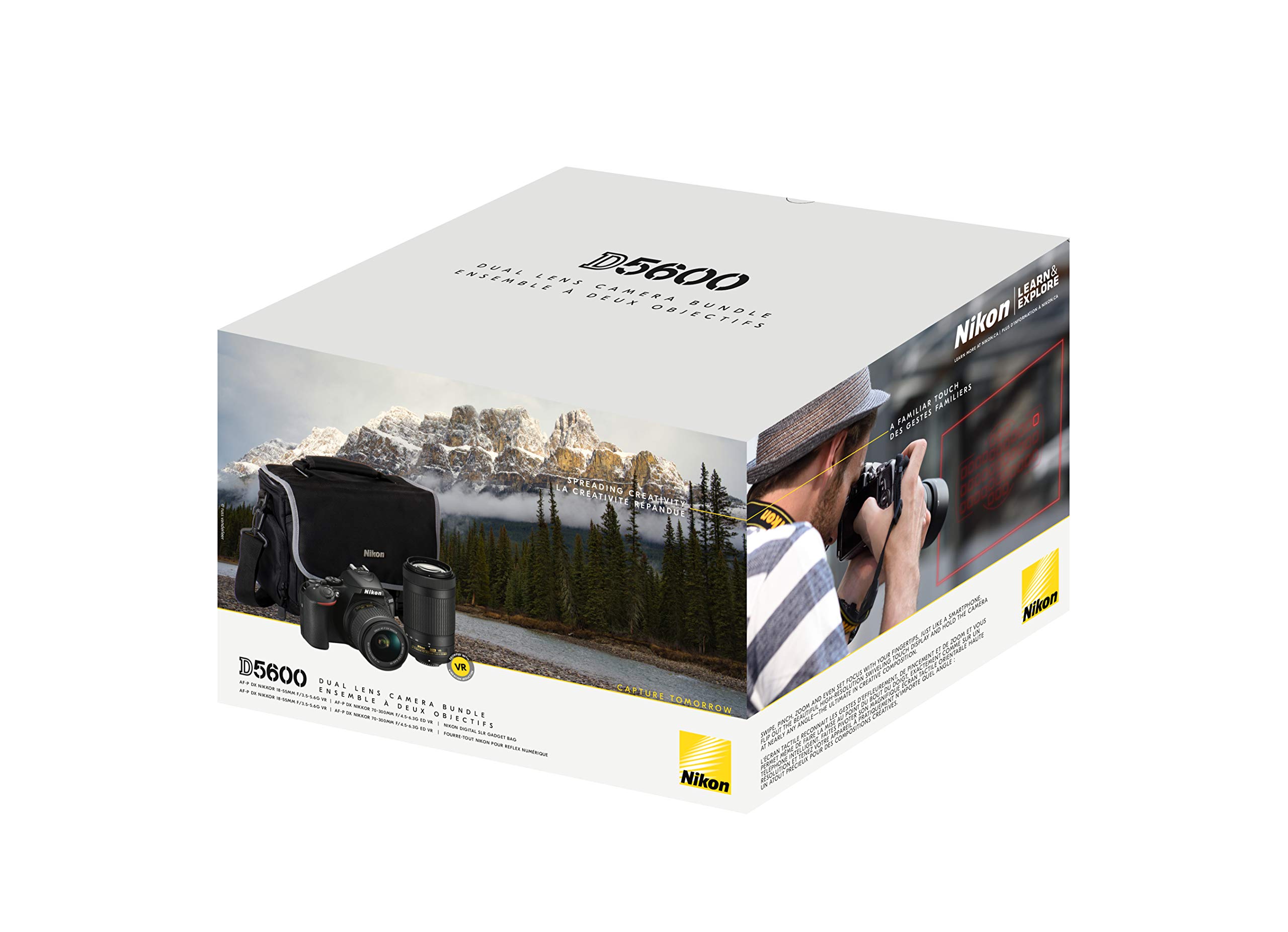 Nikon D5600 18-55 VR + 70-300 VRキット Amazon Canada: NIKON D5600 2 Lens kit (D5600 Body + AF-P 18