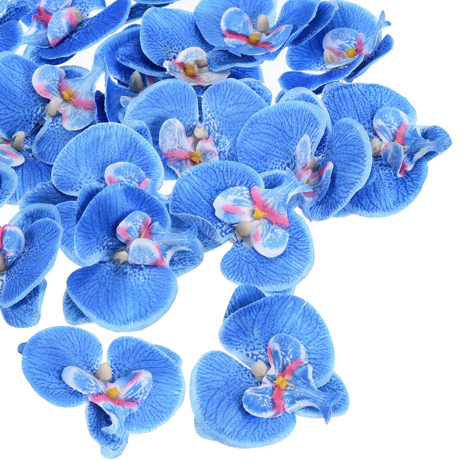 PATIKIL 7cm/2.8" Artificial Orchid Flower Heads