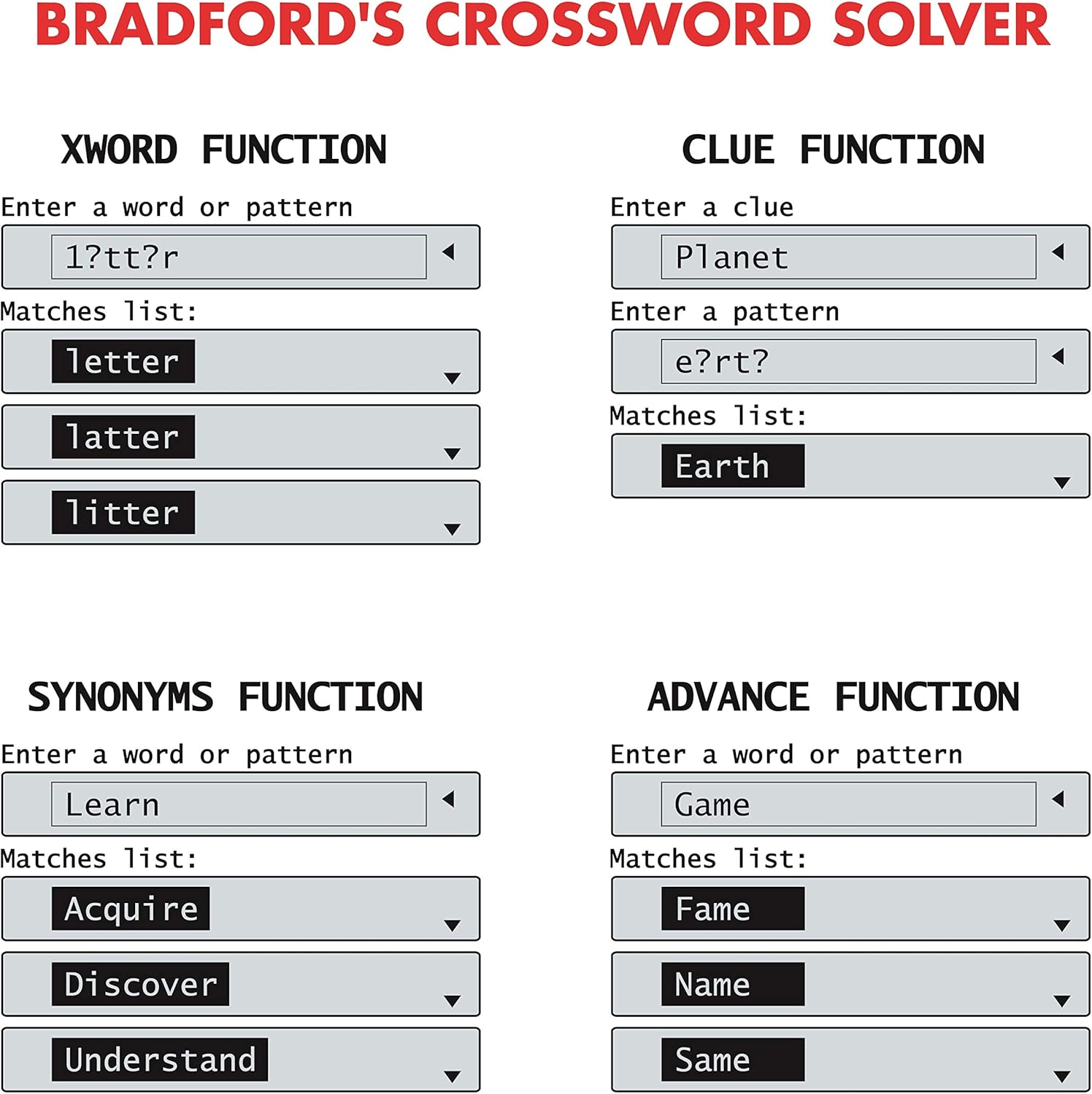 LEXIBOOK CR753EN Collins Crossword, Bradford, Phonetic spell ...
