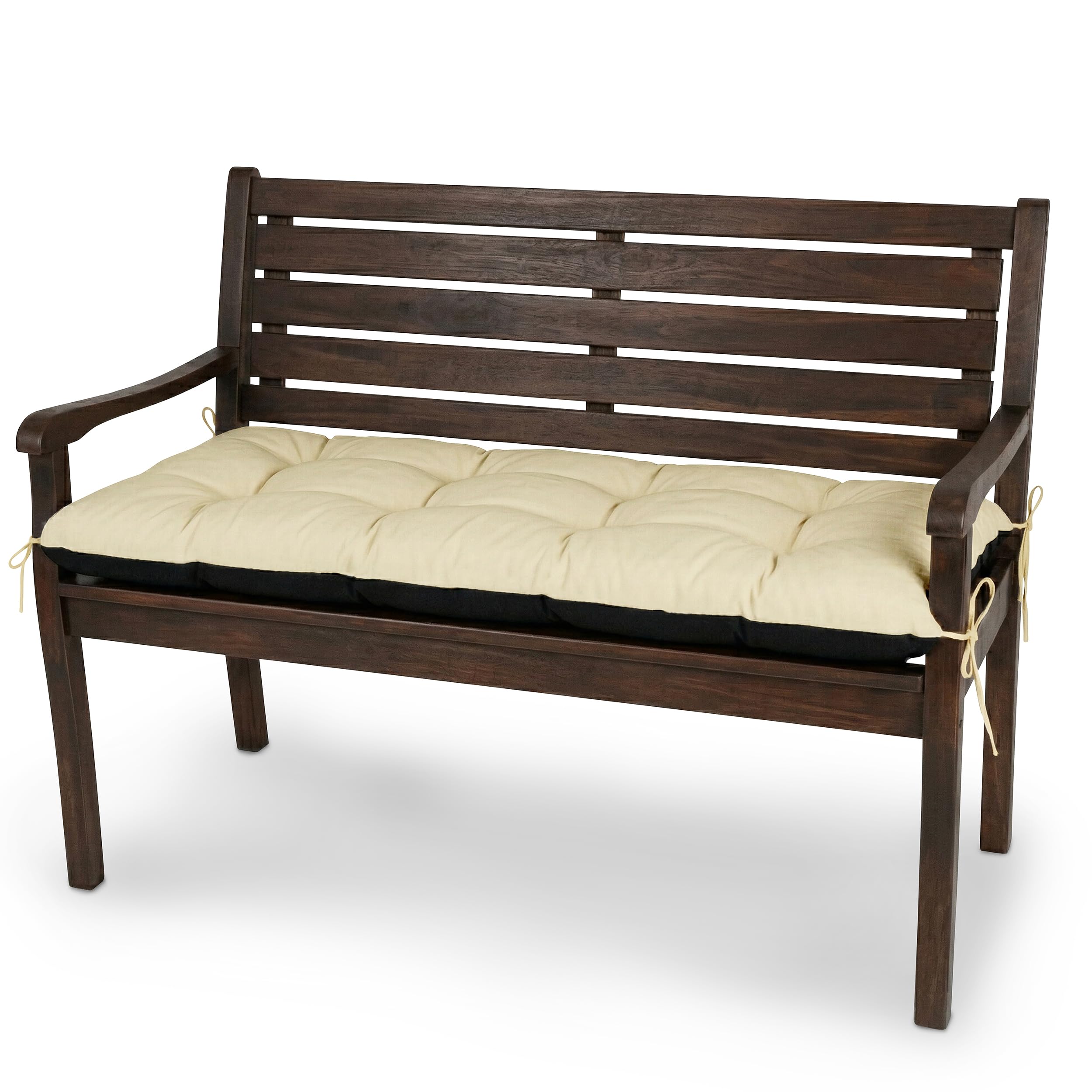 Spatium Garden Bench Cushion Outdoor Waterproof Breathable Padded Patio Furniture Comfortable Durable Rechargeable 170 x 40 cm Beige