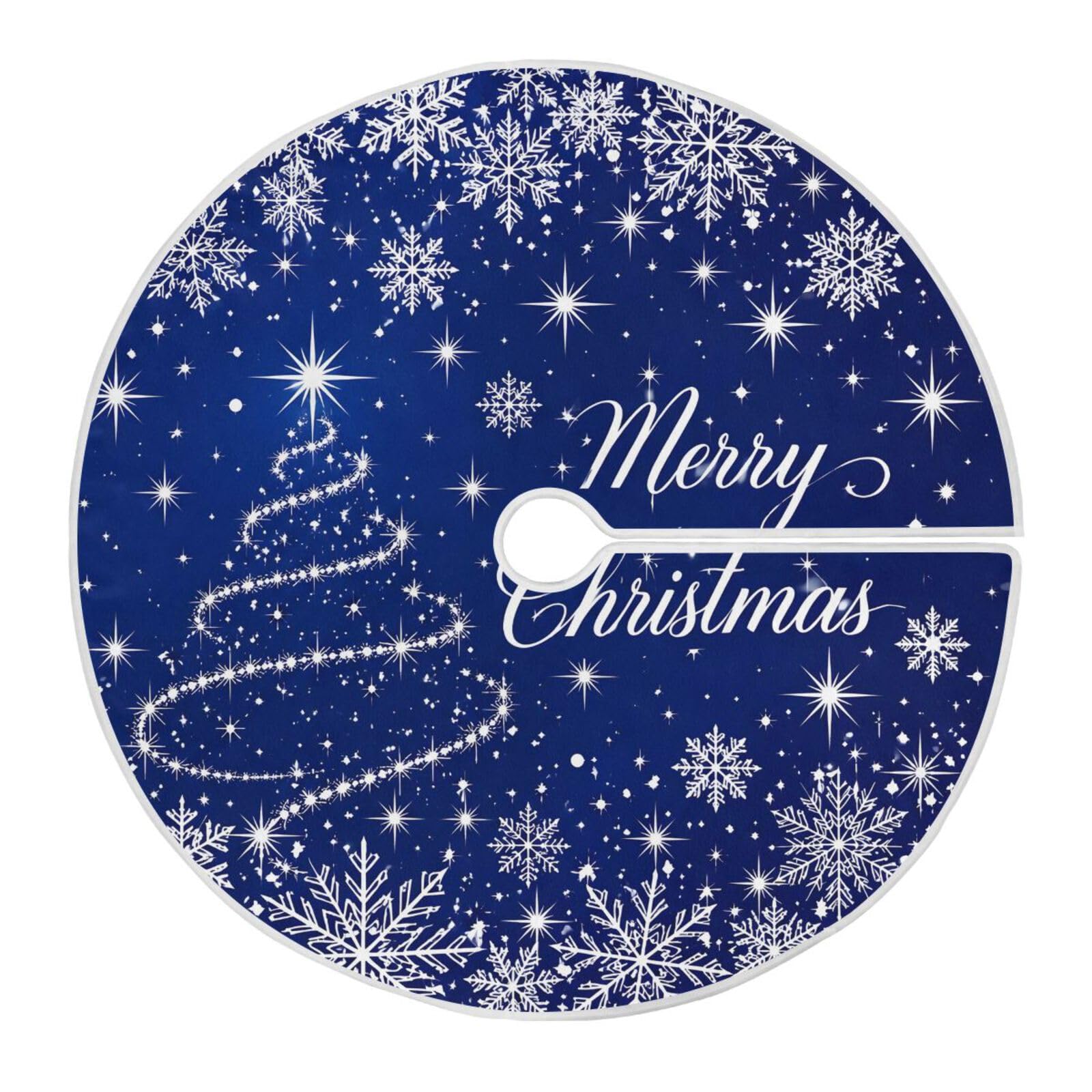 Christmas Tree Skirt Christmas Tree Snowflakes Sparkles Xmas Tree Skirt