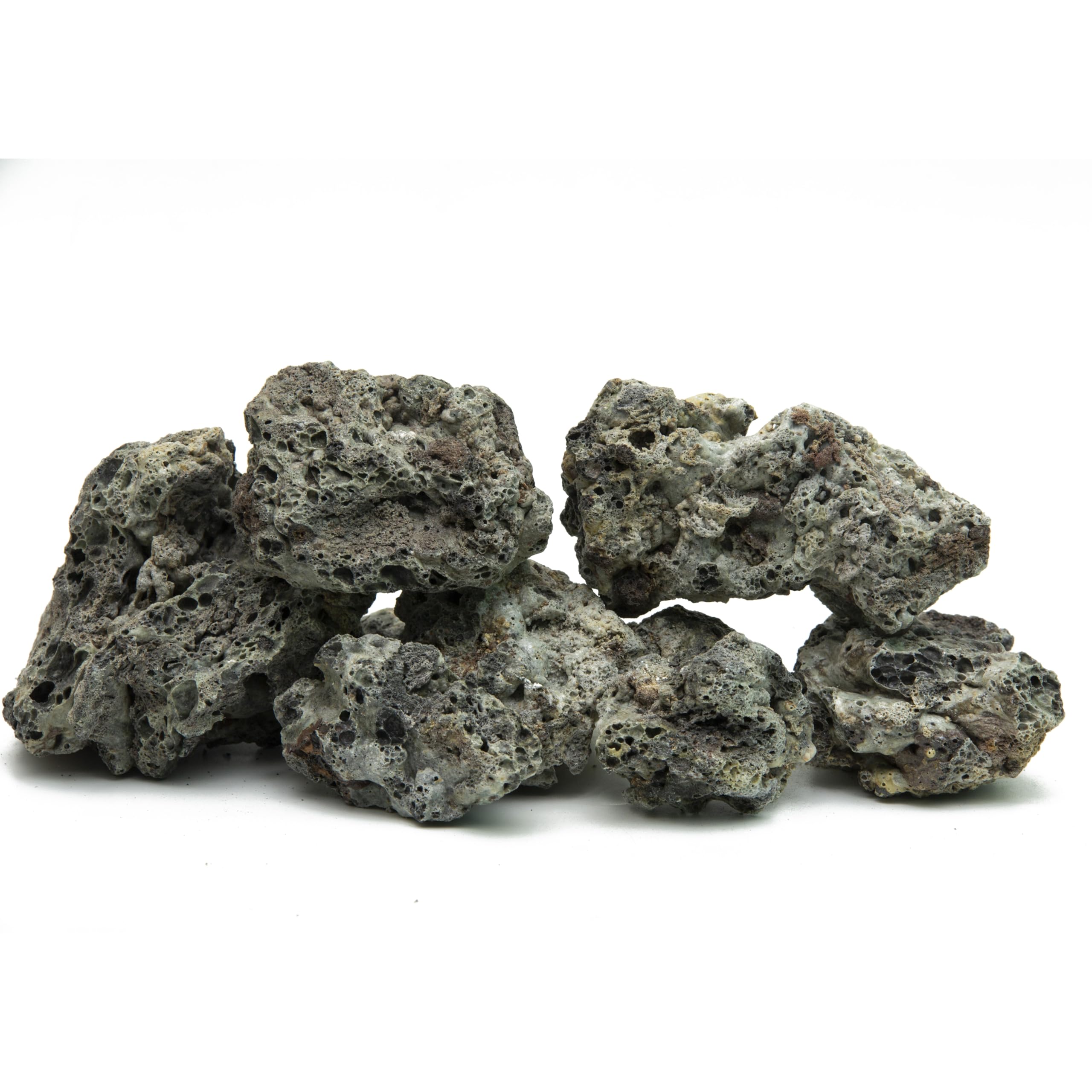 Aquarium Decorations, Natural 3 inch to 4 inch Lava Rocks, 1KG
